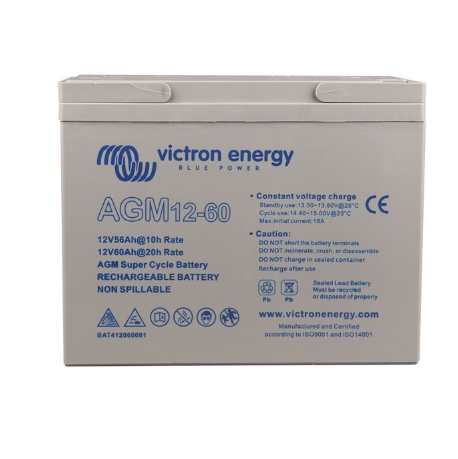 12V/60Ah AGM Super Cycle Batt. (M6)